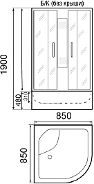 Parly Душевая кабина Tomorrow TM9011 – фотография-5